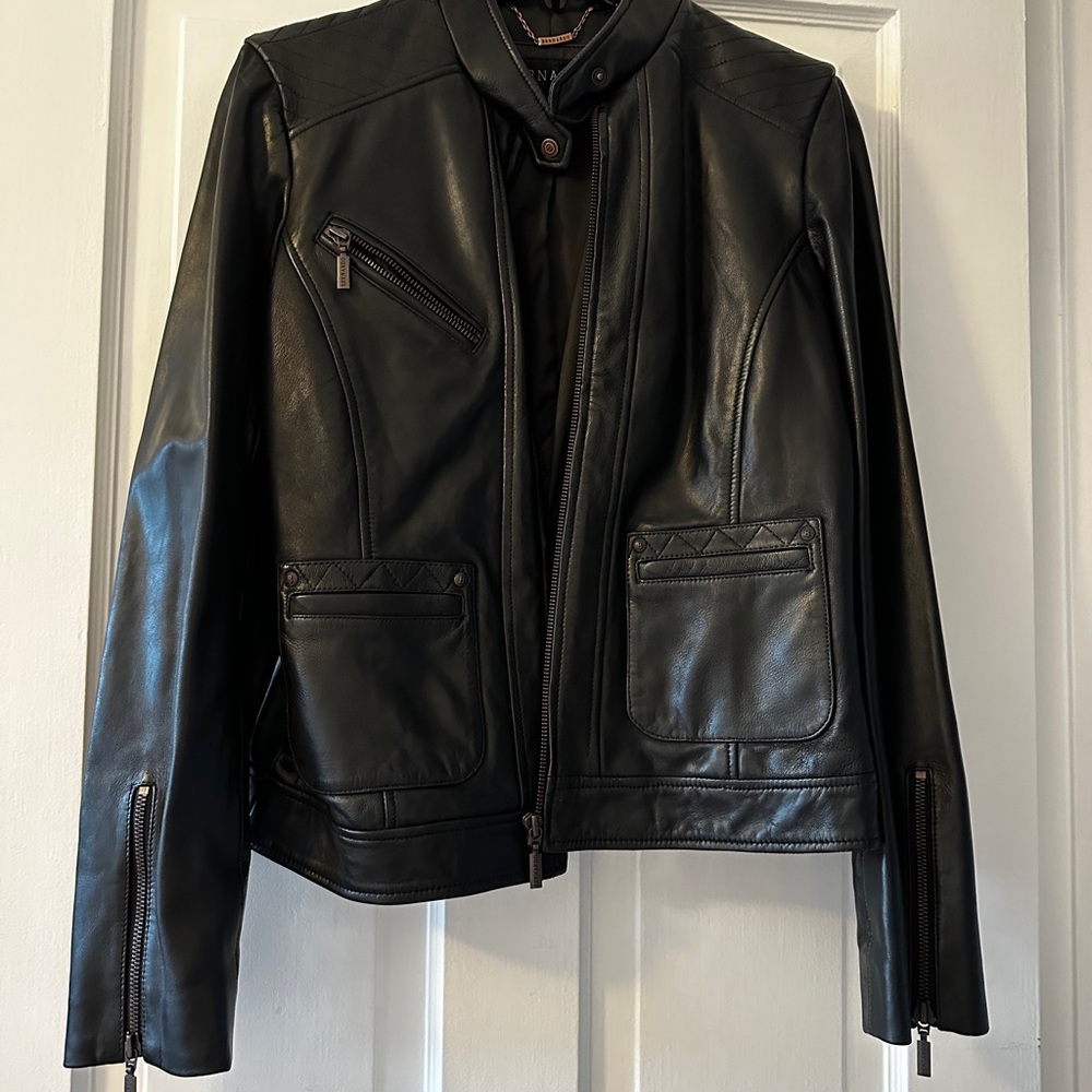Bernardo leather Moto jacket